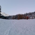 Full moon ski touring in November 3