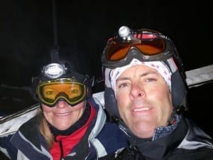 Full moon ski touring in November 5